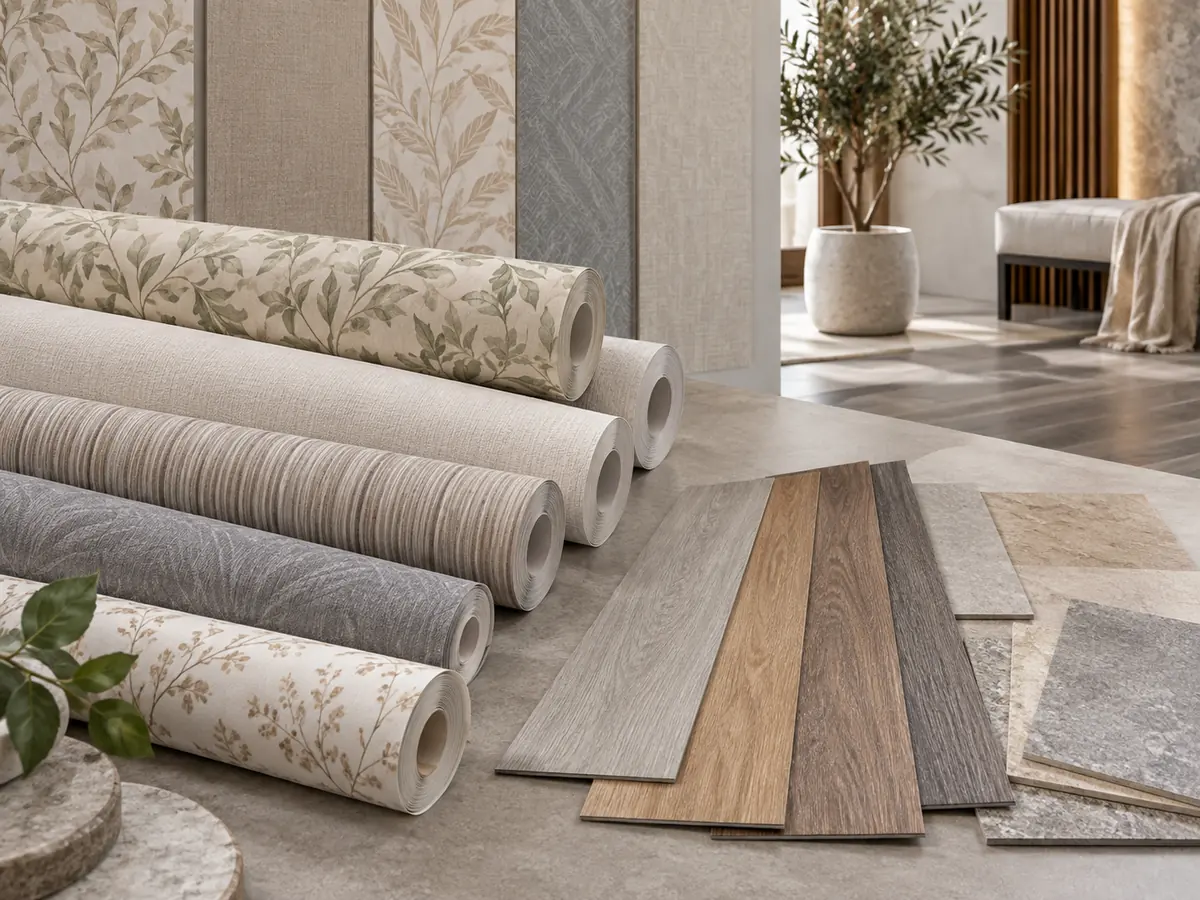 Wallpaper and PVC flooring samples available for enquiry in Dibrugarh